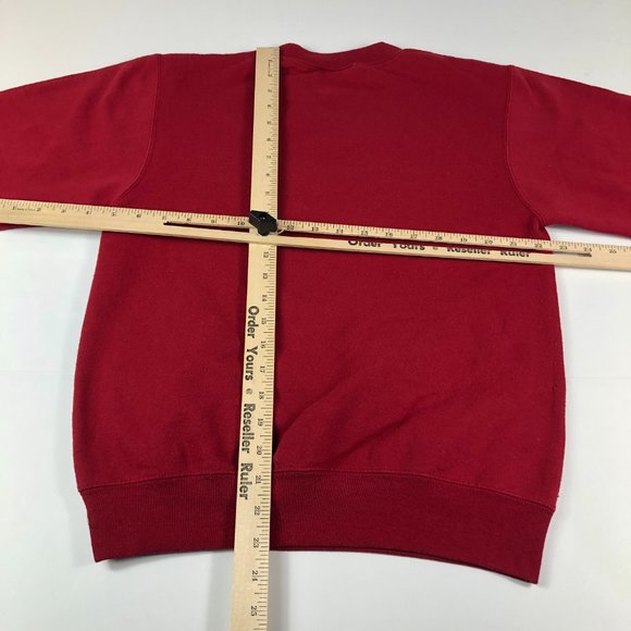 Champion Santa Clara Broncos Sweatshirt Adult Extra Small Red Faded ECO Crewneck - Picture 10 of 12